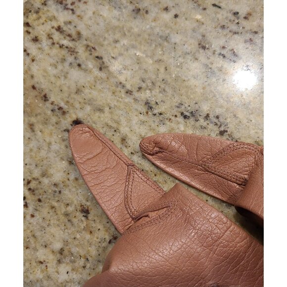 Vintage Mark Cross Gloves Women’s Size S Brown Soft Leather Button Wrist main image 13